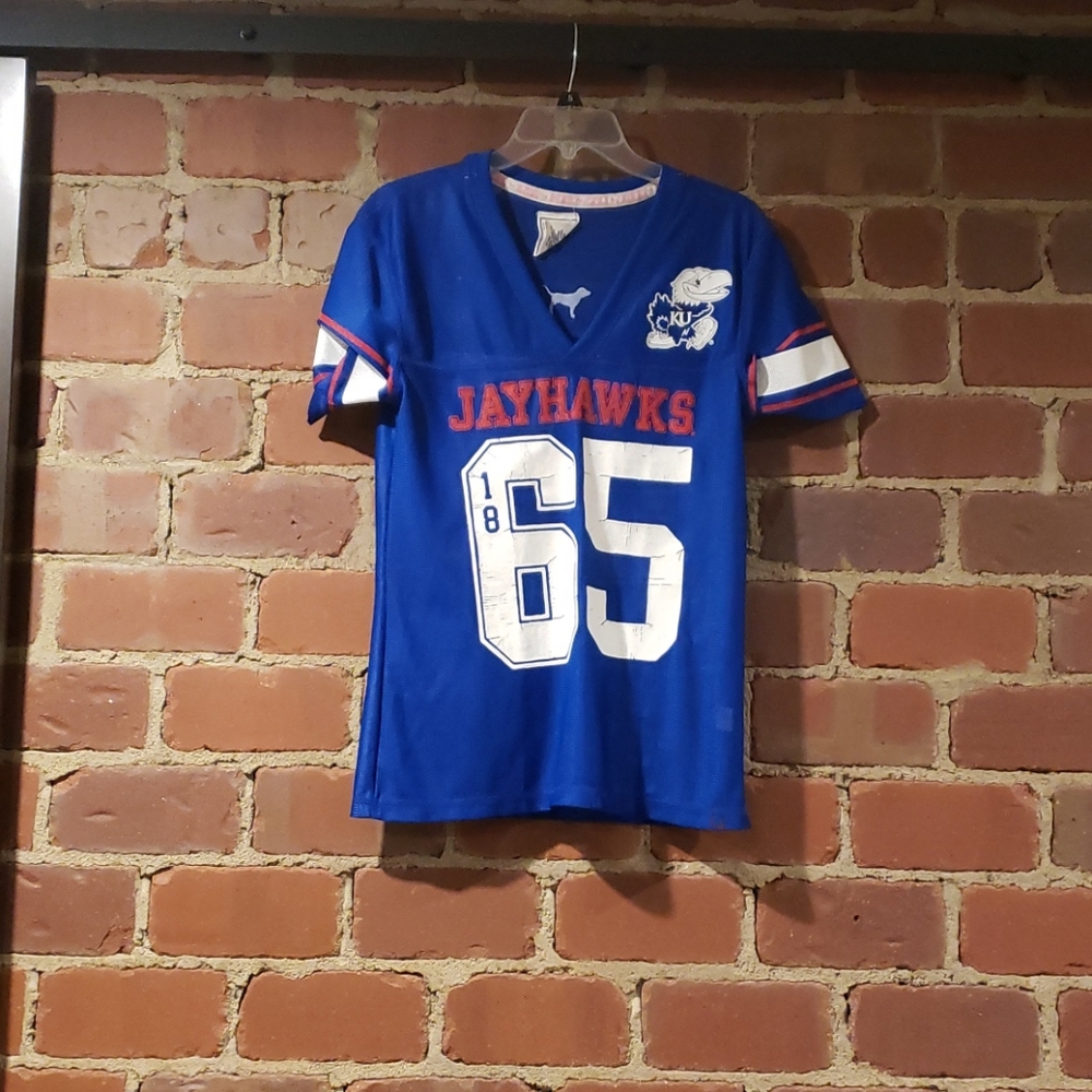 Vintage look Jayhawk Jersey